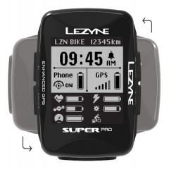 GPS компьютер Lezyne SUPER PRO GPS HR/ProSC LOADED Черный Y14